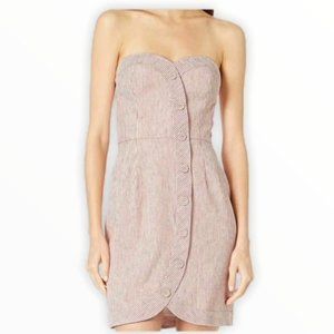 BCBG MAXAZRIA Sz 8 Pinstriped Bustier Dress